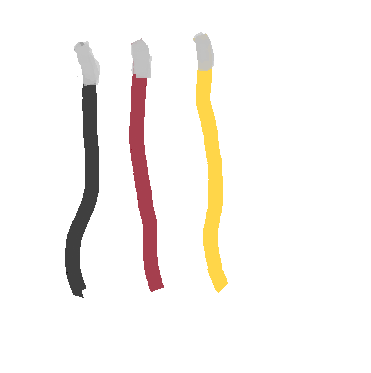 白髪が生えてきた毛のイラスト